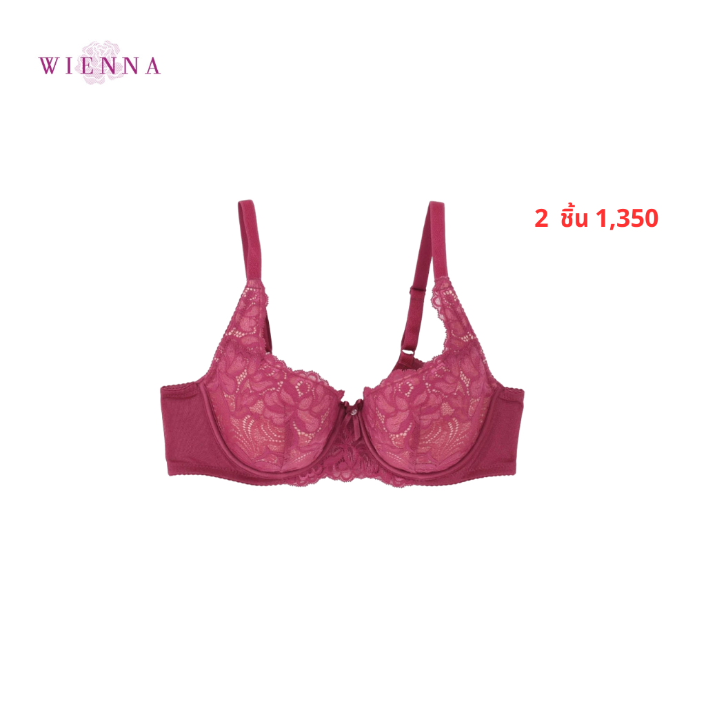 WIENNA เสื้อชั้นใน (BCDE75-80) 4/5 Cup เสริมโครง เต้าซับบาง I-Quilt (DB43416) Wiennashop