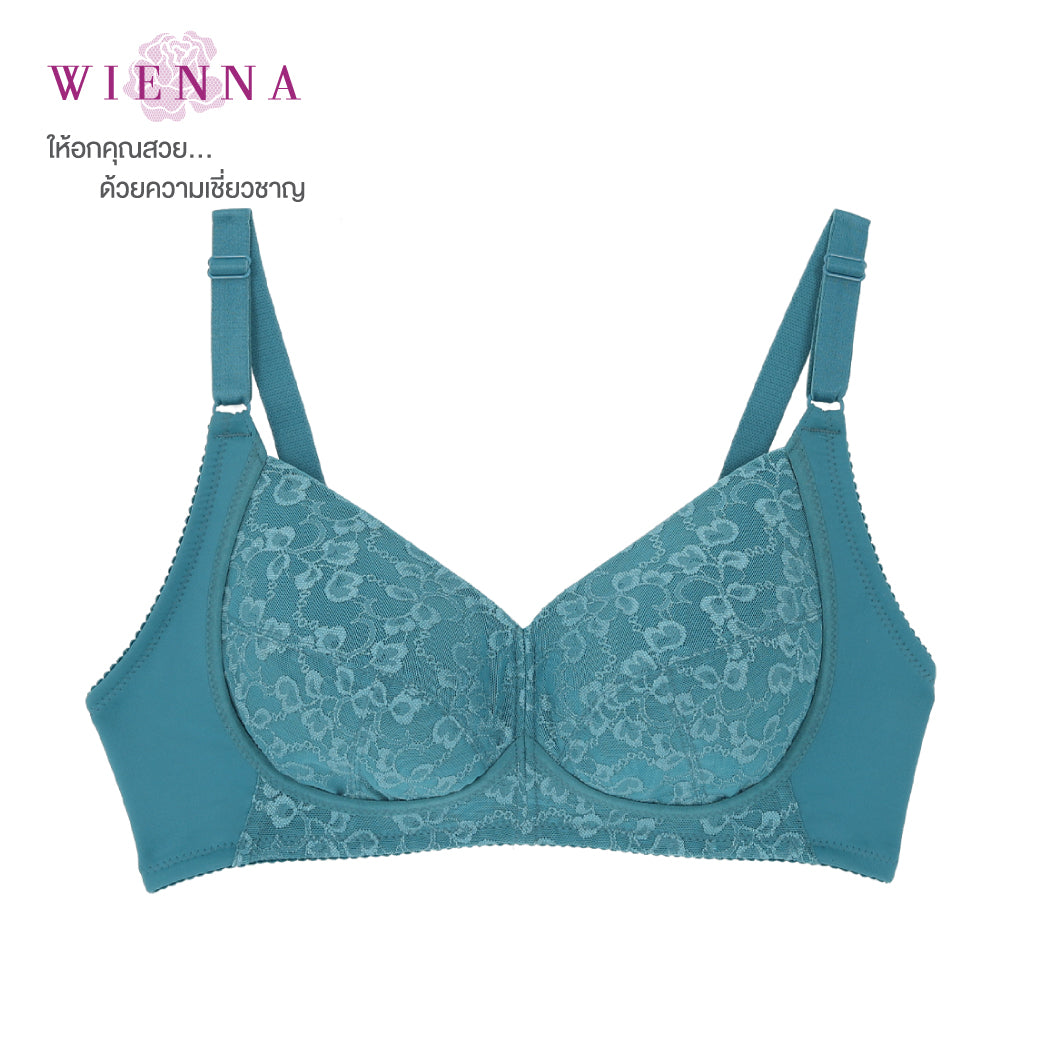 Clearance Sale WIENNA (DE70) เสื้อชั้นใน full cup ไม่มีโครง เสริมบาง (DB45114)
