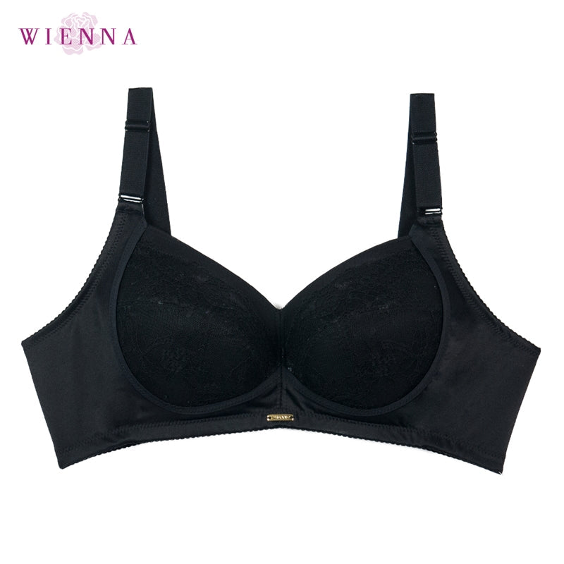 WIENNA เสื้อชั้นใน (BCDE85-95) Full Cup ไร้โครง เต้าซับบาง (DB45122) Wiennashop