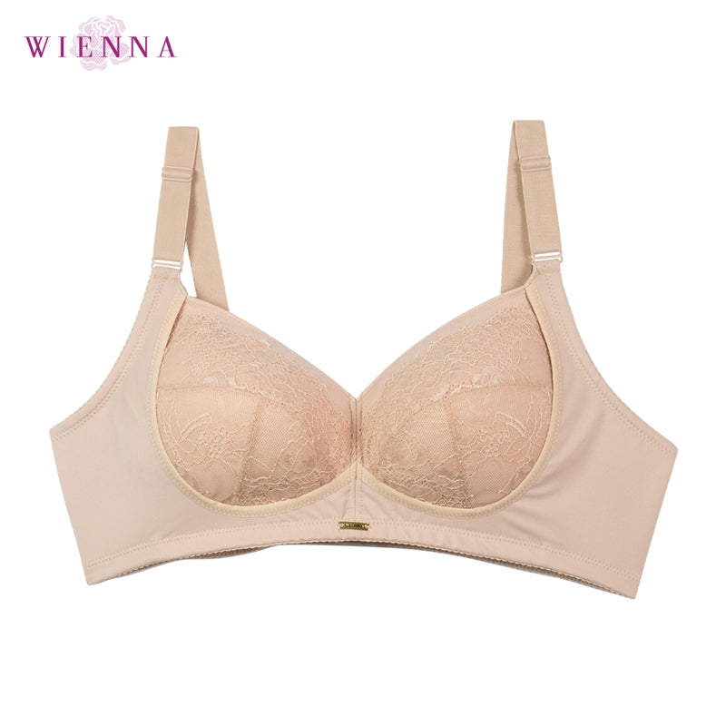 WIENNA เสื้อชั้นใน (BCDE85-95) Full Cup ไร้โครง เต้าซับบาง (DB45122) Wiennashop