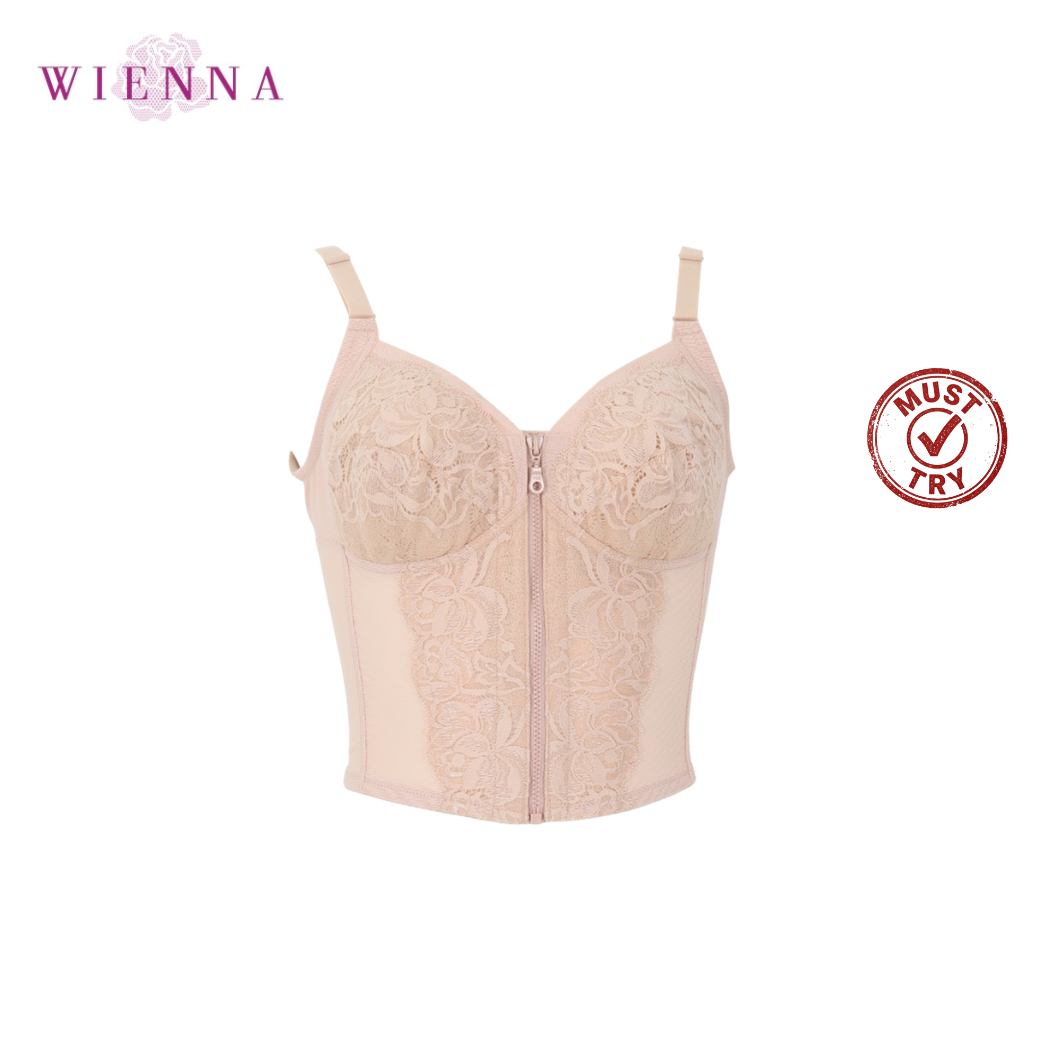 Long Bra บราตัวยาว ไซซ์ใหญ่ แบบเต็มเต้า ไร้โครง (DB45128)  ราคาปกติ 1,590.- Wiennashop