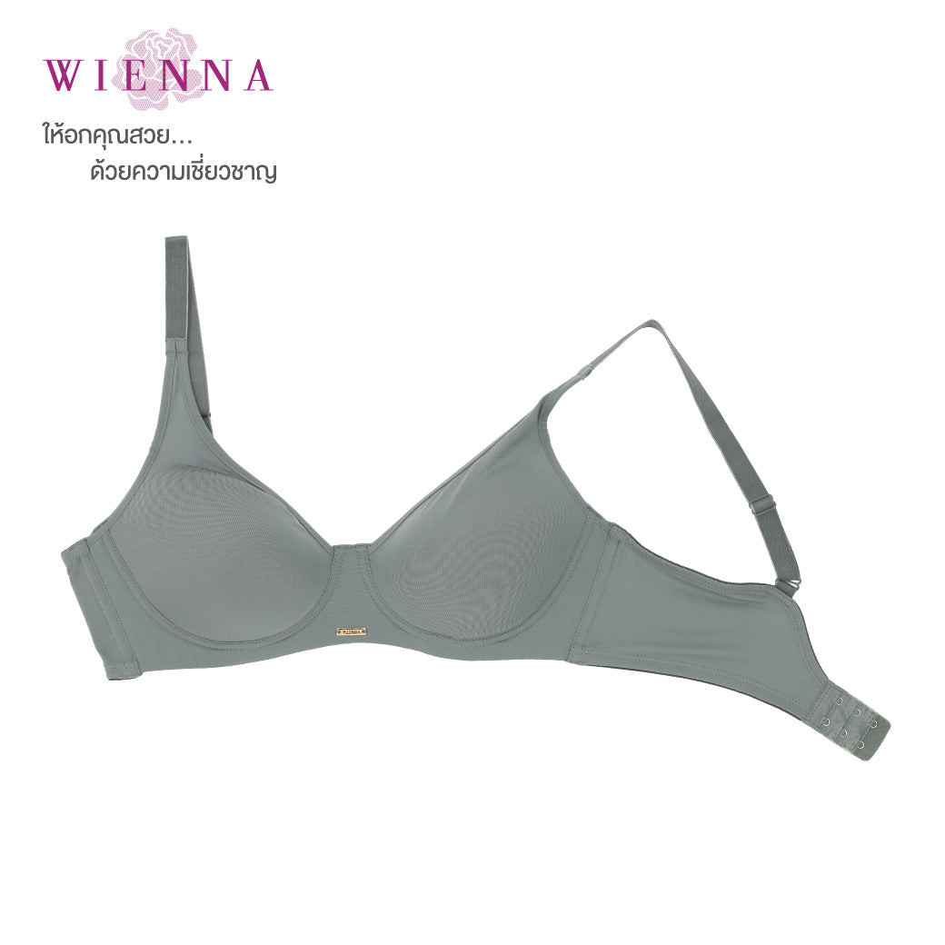 TRIPLE WIRELESS เสื้อชั้นใน 4/5 cup ไร้โครง เต้าโมลบาง (DB45905)  ราคาปกติ 1,250.-