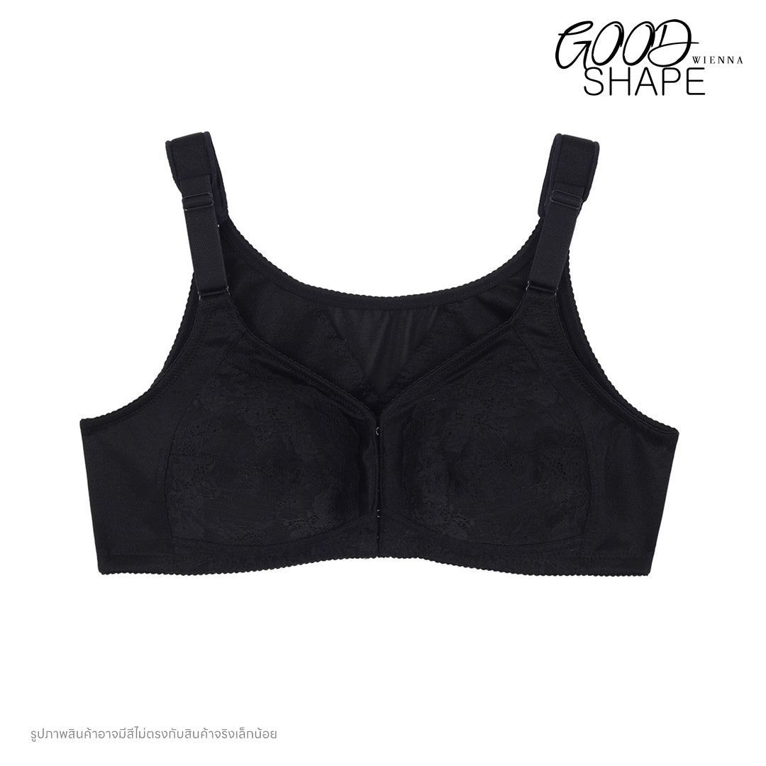 WIENNA เสื้อชั้นใน (CD85, E80) Full Cup ไร้โครง แบบตะขอหน้า (DB47108) Wiennashop
