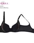 Clearance Sale WIENNA (BCDE70) เสื้อชั้นใน 4/5 คัพมีโครง เสริมบาง (DB51416)