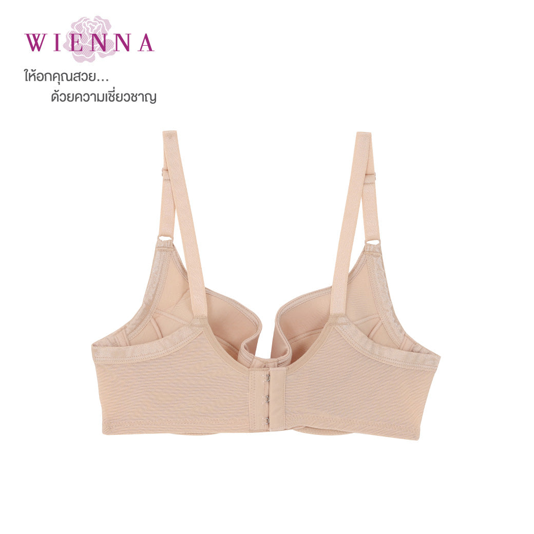 Clearance Sale WIENNA (BCDE70) เสื้อชั้นใน 4/5 คัพมีโครง เสริมบาง (DB51416)