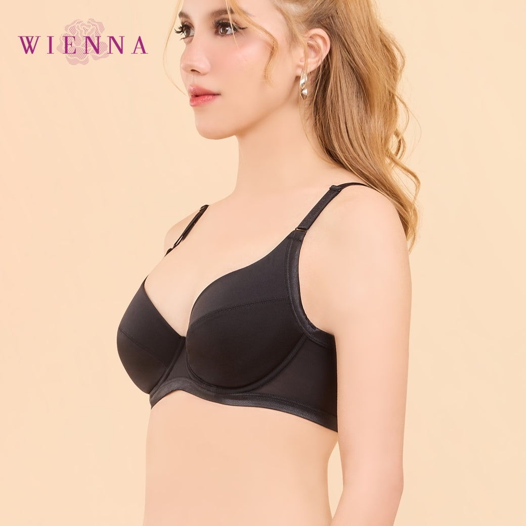 New Collection Bra Limited เสื้อชั้นใน 4/5 Cup เสริมโครง เต้าปั๊มซิมเลส Push Up(DB91403) ราคาปกติ 790.-