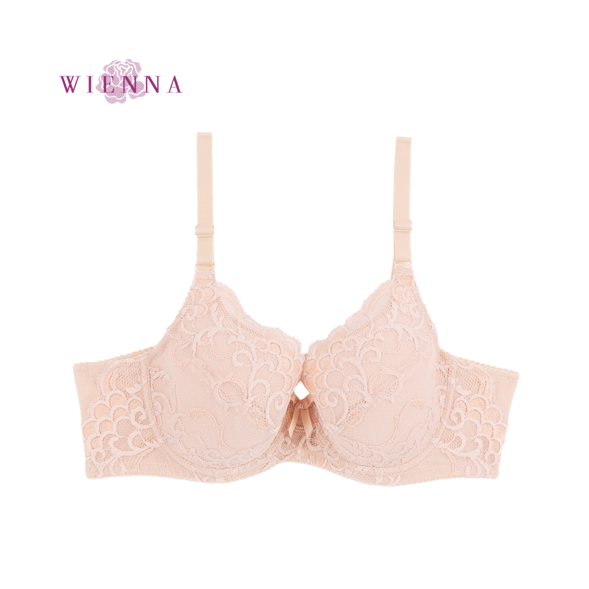 NEW WIENNA เสื้อชั้นใน 4/5 Cup เสริมโครง เต้ายูรีเทนโฟมบาง (DB91424) Wiennashop