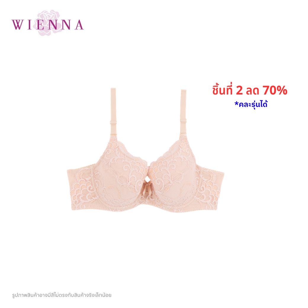 .NEW WIENNA เสื้อชั้นใน 4/5 Cup เสริมโครง เต้ายูรีเทนโฟมบาง (BDB91424) Wiennashop