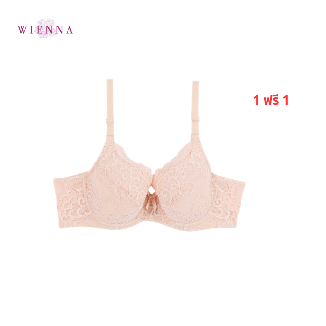WIENNA เสื้อชั้นใน (BCD75-80) 4/5 Cup เสริมโครง เต้ายูรีเทนโฟมบาง (DB91424) Wiennashop
