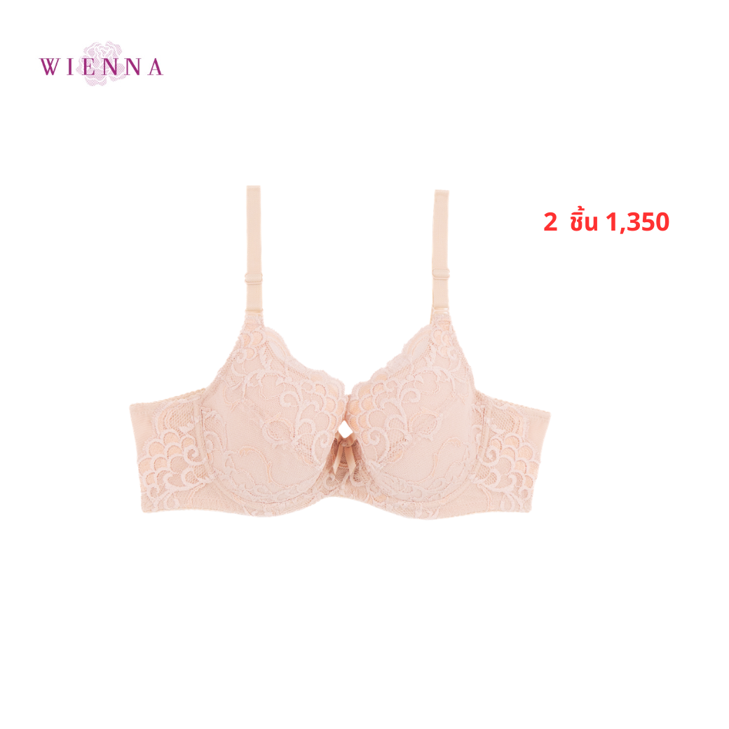 WIENNA เสื้อชั้นใน (BCD85-90) 4/5 Cup เสริมโครง เต้ายูรีเทนโฟมบาง (DB91425) Wiennashop