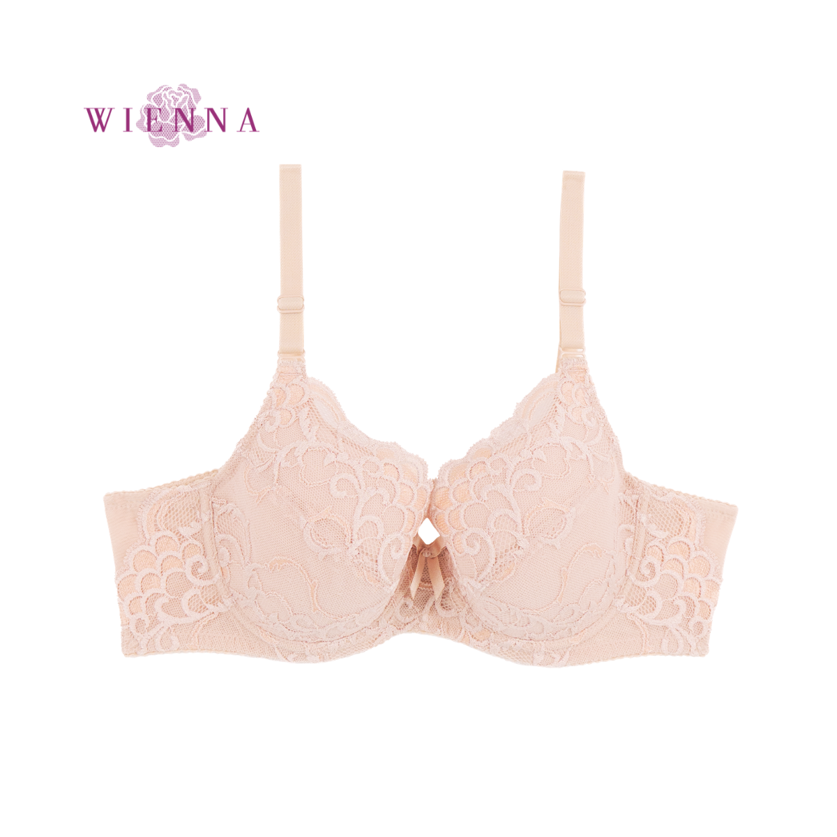 NEW BIG CUP BIG SIZE เสื้อชั้นใน 4/5 Cup เสริมโครง เต้ายูรีเทนโฟมบาง (DB91425) ราคาปกติ 1,190.- Wiennashop