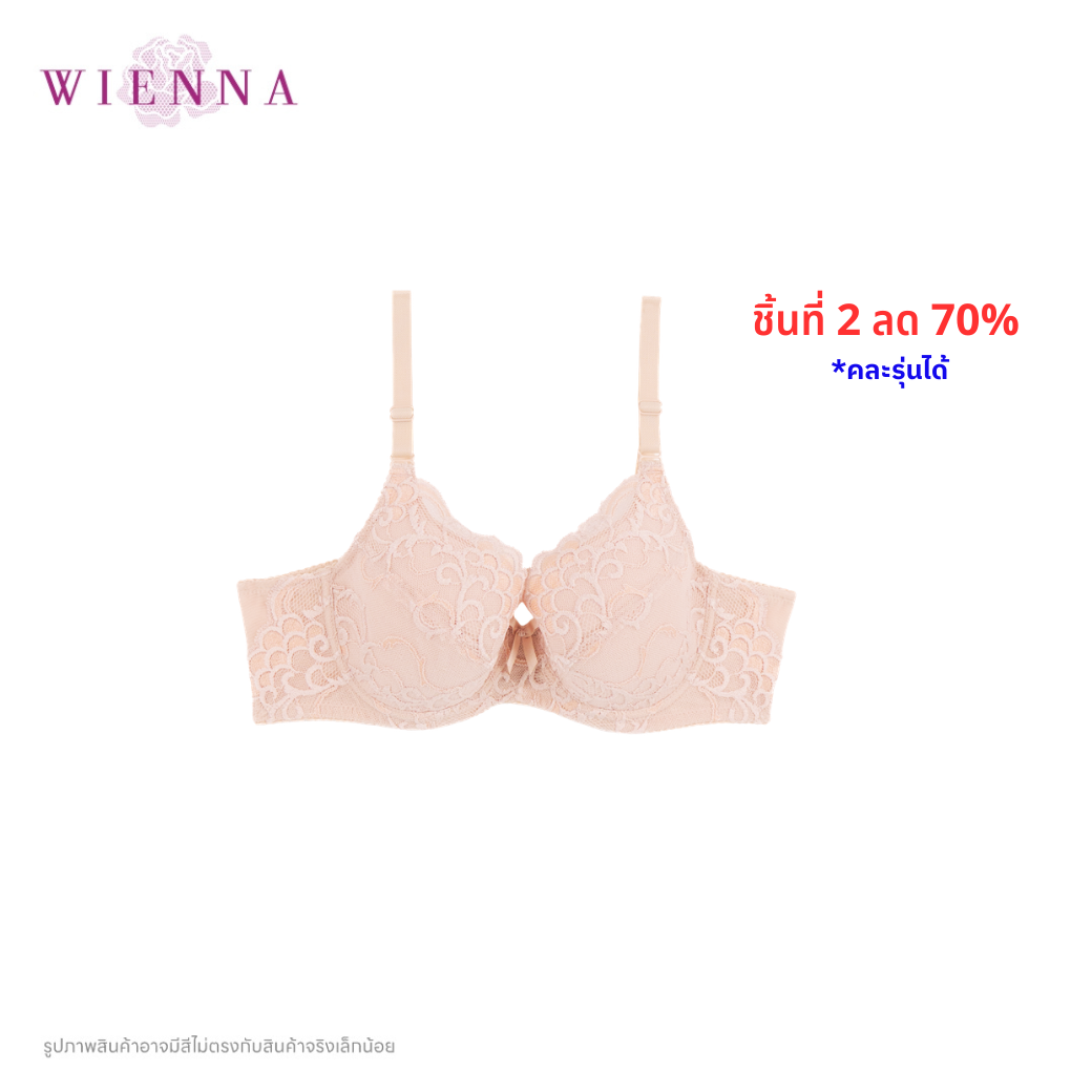 .WIENNA BIG CUP BIG SIZE เสื้อชั้นใน 4/5 Cup เสริมโครง เต้ายูรีเทนโฟมบาง (BDB91425) Wiennashop