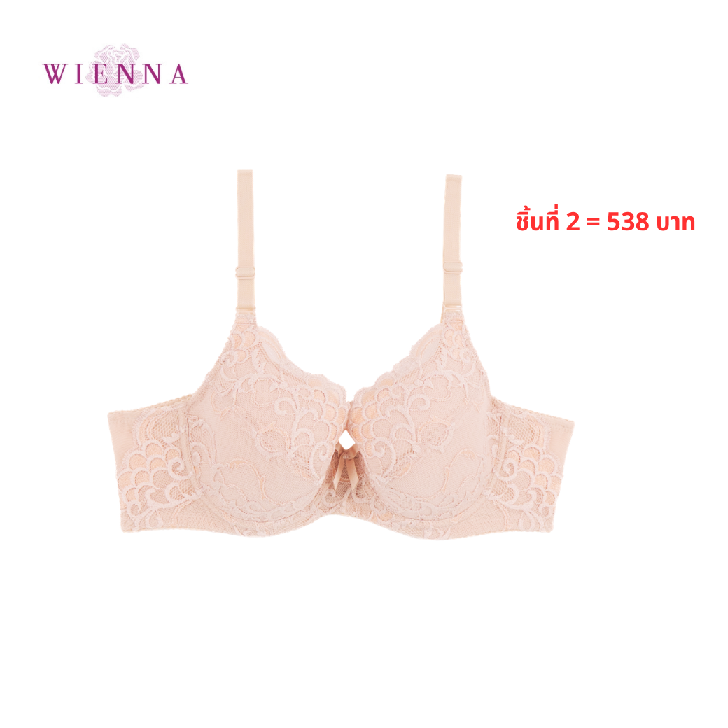 WIENNA เสื้อชั้นใน (BCD85-90) 4/5 Cup เสริมโครง เต้ายูรีเทนโฟมบาง (DB91425) Wiennashop