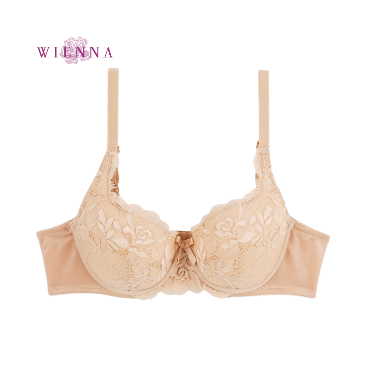NEW WIENNA เสื้อชั้นใน 3/4 Cup เสริมโครง เต้าซับบาง I-Quilt (DB93401) Wiennashop