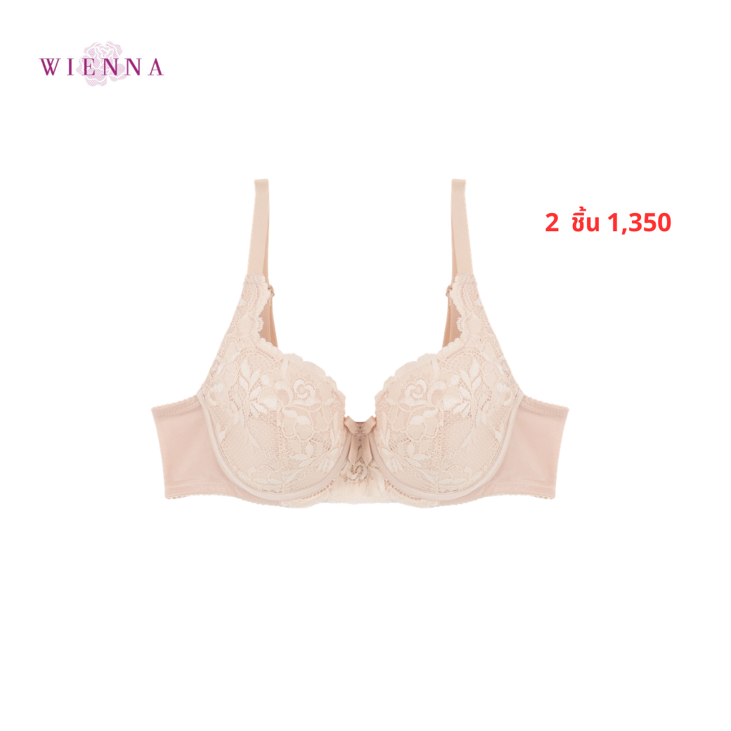 WIENNA เสื้อชั้นใน (BCDE75-80) 3/4 Cup เสริมโครง เต้าซับบาง I-Quilt (DB93401) Wiennashop