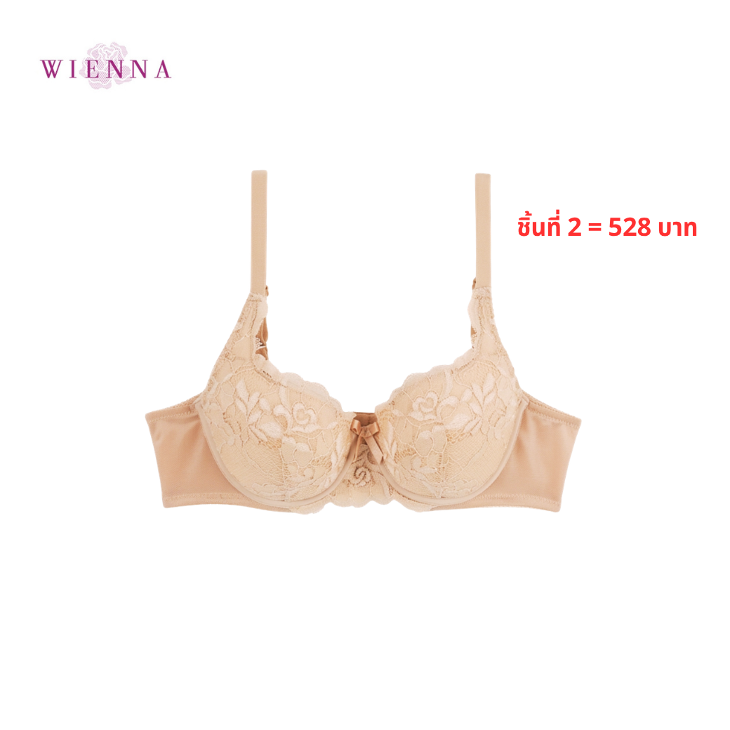 WIENNA เสื้อชั้นใน (BCDE75-80) 3/4 Cup เสริมโครง เต้าซับบาง I-Quilt (DB93401) Wiennashop
