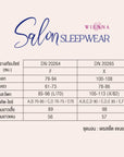 SALON SLEEPWEAR ชุดนอนเดรสเชิ๊ต แขนยาว (DN20264,DN20265)