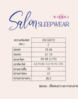 SALON SLEEPWEAR เสื้อแขนยาว และ กางเกงขายาว (DN50273) $ราคาพิเศษ 950 บาท