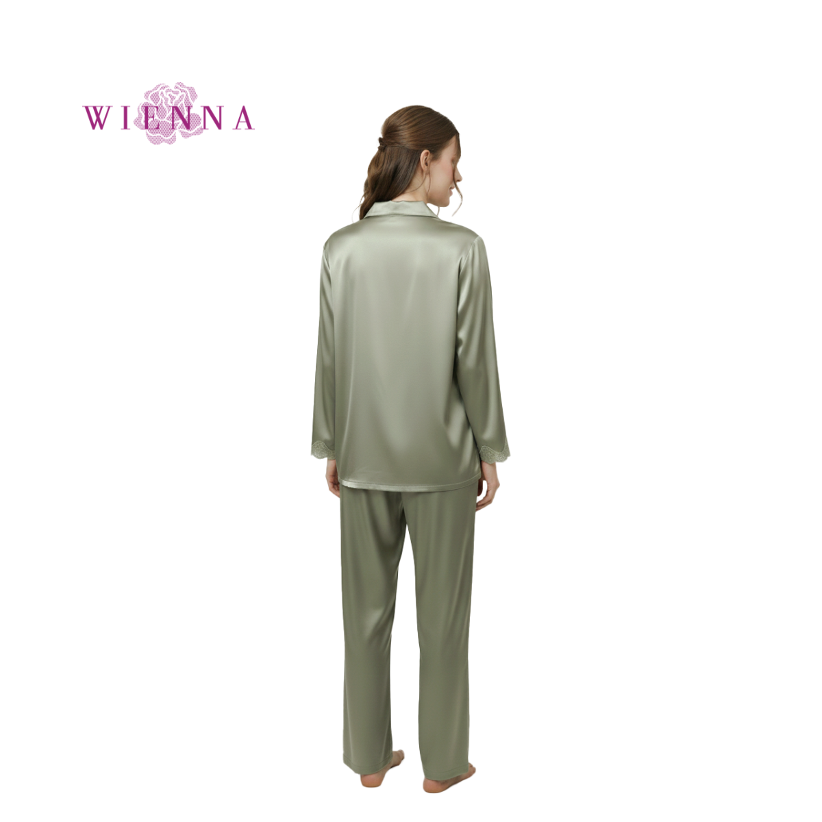SLEEPWEAR ชุดนอน PAJAMAS DN50274 ผ้าซาติน ราคาปกติ 2,990.-
