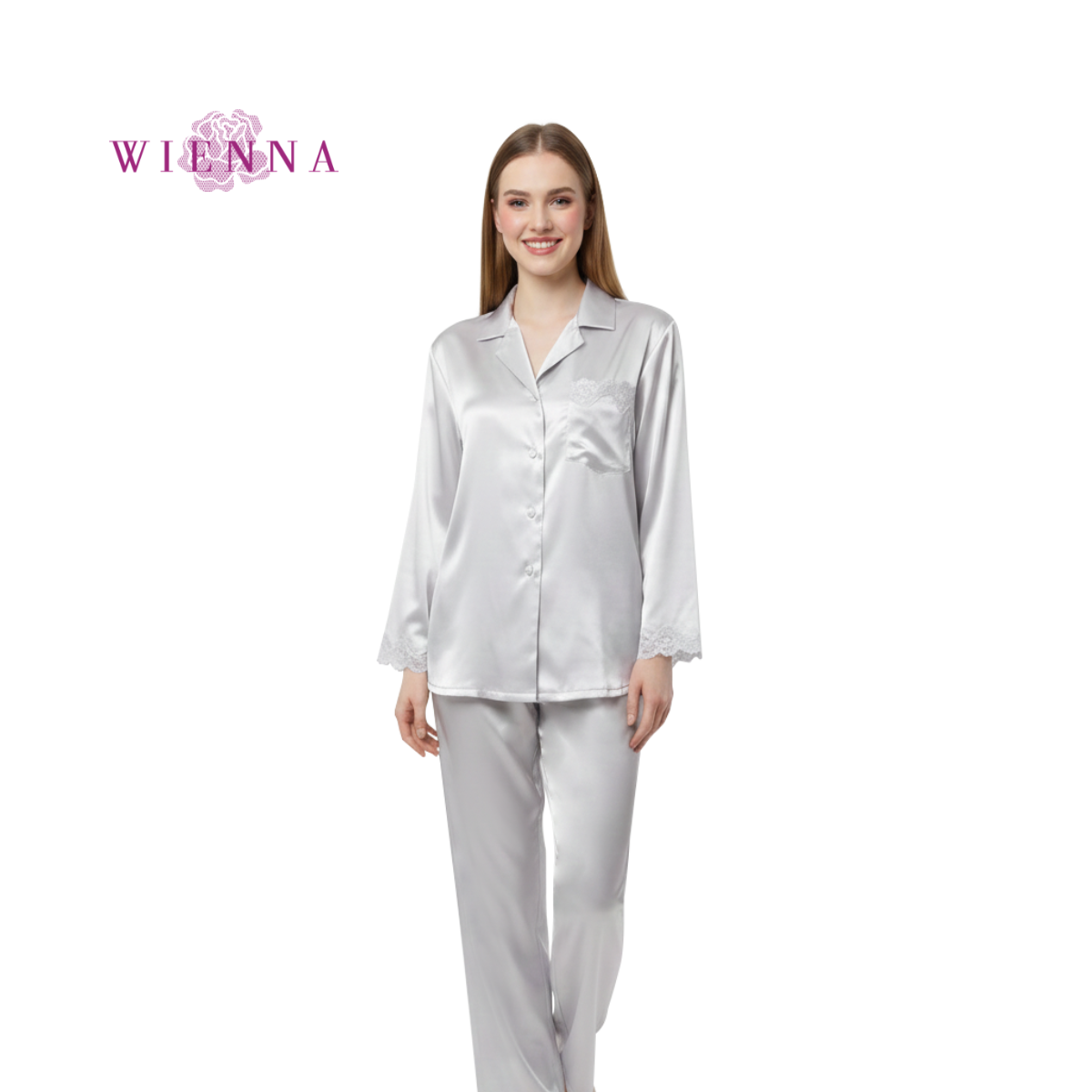SLEEPWEAR ชุดนอน PAJAMAS DN50274 ผ้าซาติน ราคาปกติ 2,990.-