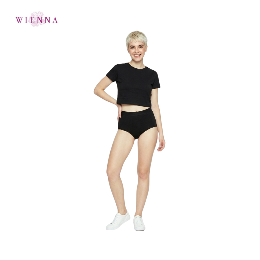 WIENNA PANTIES SPANDEX กางเกงชั้นใน แบบเต็มตัว ขอบอักษร (DU13104) Wiennashop