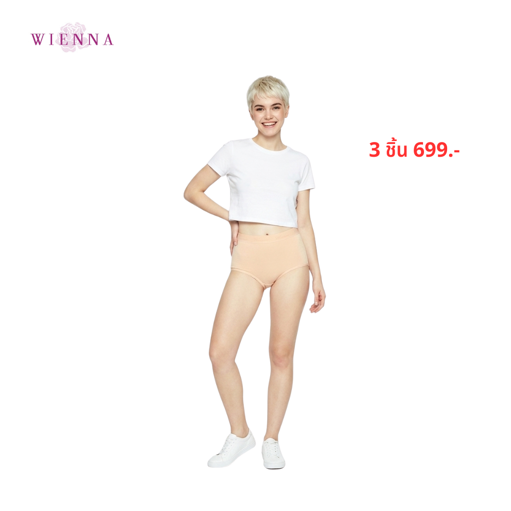 WIENNA PANTIES SPANDEX กางเกงชั้นใน แบบเต็มตัว ขอบอักษร (DU13104) Wiennashop
