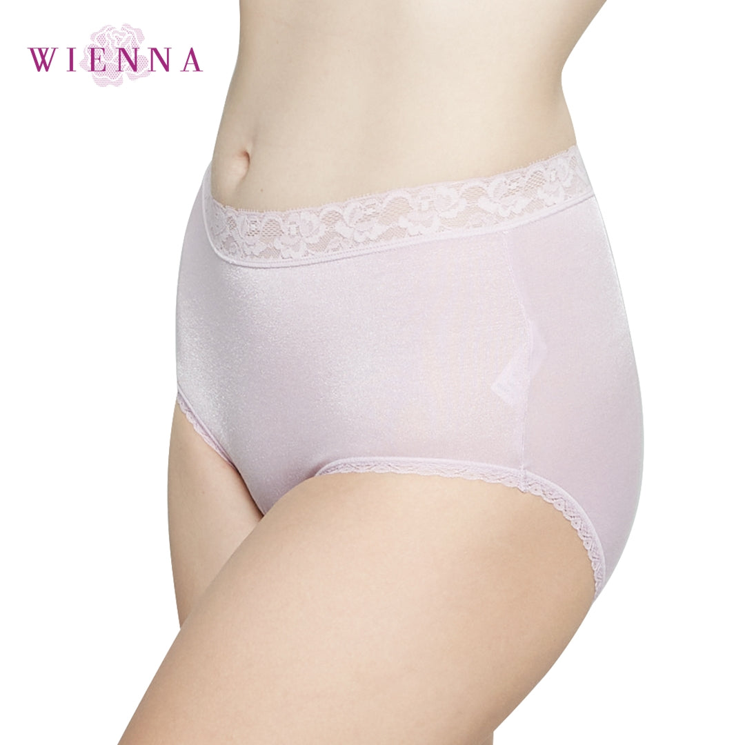 PANTIES SPANDEX กางเกงชั้นใน แบบเต็มตัว ขอบลูกไม้ (DU14153)