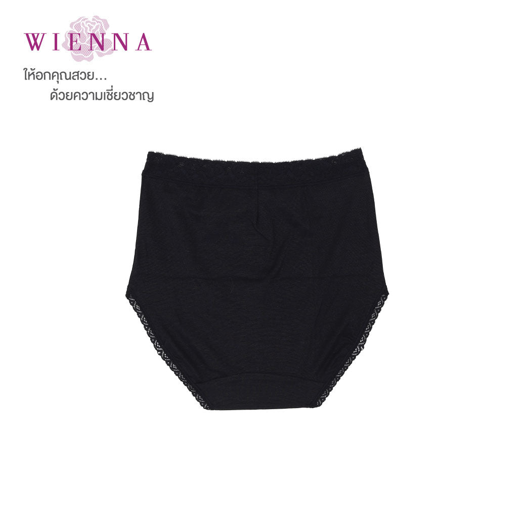 WIENNA PANTIES SPANDEX กางเกงชั้นใน แบบเต็มตัว ขอบลูกไม้ แพค 2 L,E,X (DU14153x2) Wiennashop