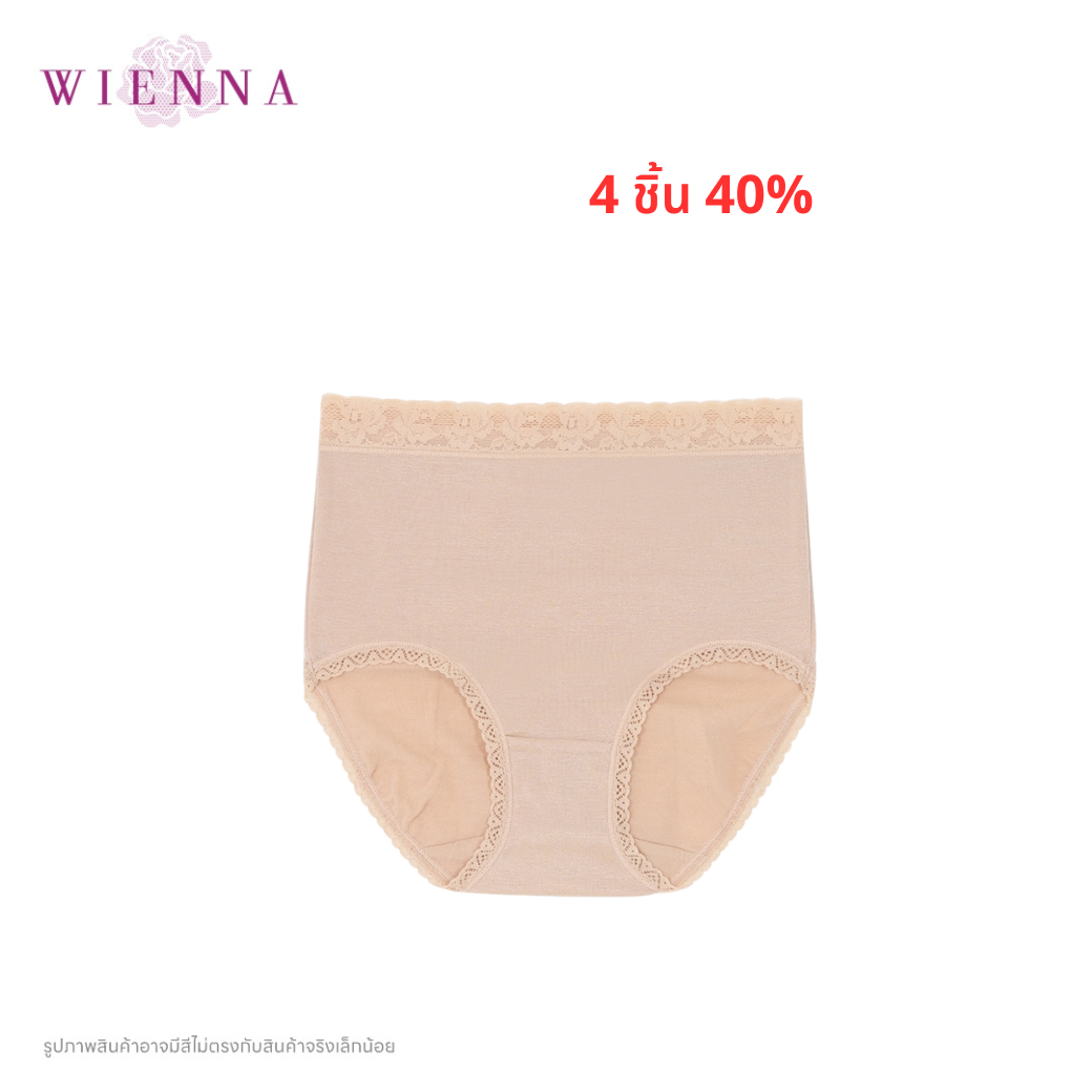 PANTIES SPANDEX กางเกงชั้นใน แบบเต็มตัว ขอบลูกไม้ (DU14153) ราคาปกติ 370.- Wiennashop