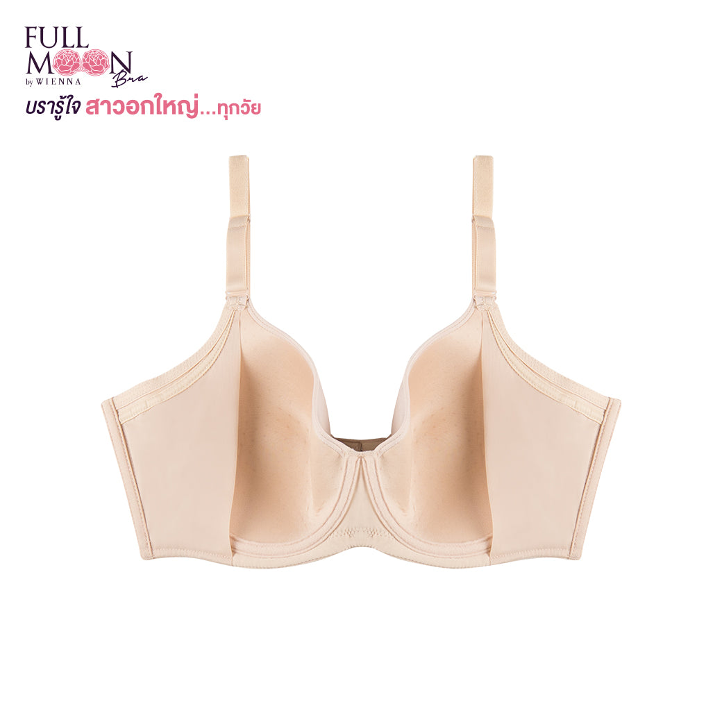 .WIENNA Fullmoon (DE85-95,F85-90,G85) เสื้อชั้นใน 4/5 Cup เสริมโครง เต้าโมลบาง (BNB41413) Wiennashop