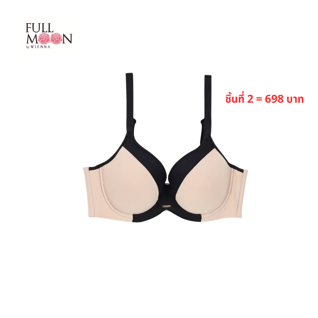 WIENNA Fullmoon (DE85-95,F85-90,G85) เสื้อชั้นใน 4/5 Cup เสริมโครง เต้าโมลบาง Air-Flow (NB41427) Wiennashop