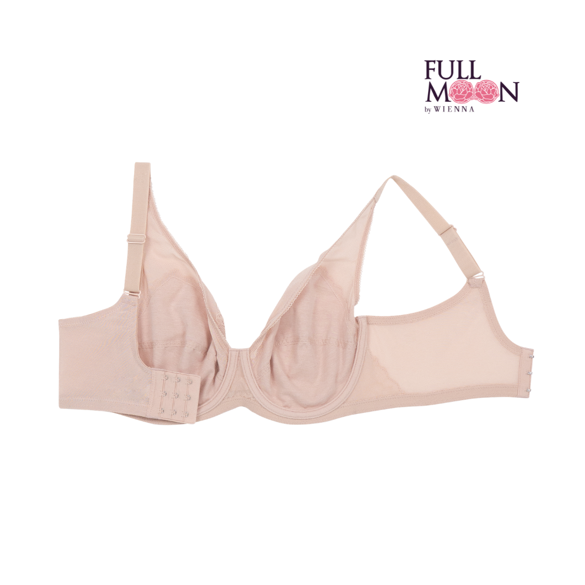 NEW WIENNA Fullmoon (Big cup) เสื้อชั้นใน 4/5 Cup เสริมโครง ซับไนล่อนบาง (NB94104)