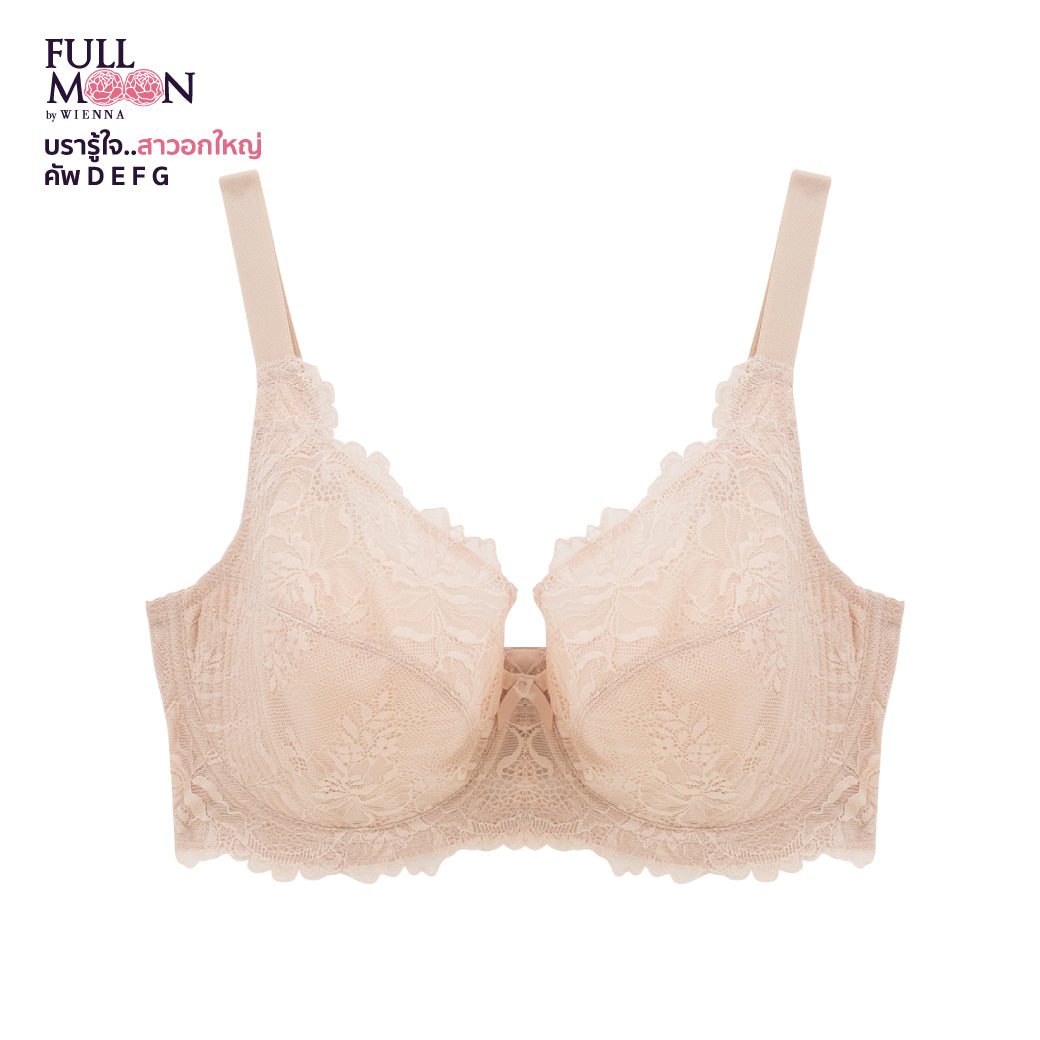 NEW WIENNA Fullmoon (Big cup) เสื้อชั้นใน 4/5 Cup เสริมโครง ซับไนล่อนบาง (NB94400) Wiennashop