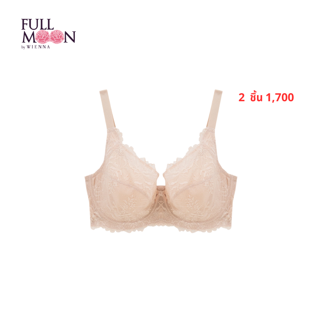 NEW WIENNA Fullmoon (FG cup) เสื้อชั้นใน 4/5 Cup เสริมโครง ซับไนล่อนบาง (NB94401) Wiennashop
