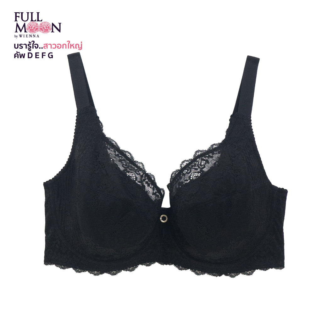NEW WIENNA Fullmoon (Big cup) เสื้อชั้นใน 4/5 Cup เสริมโครง ซับไนล่อนบาง (NB94402)