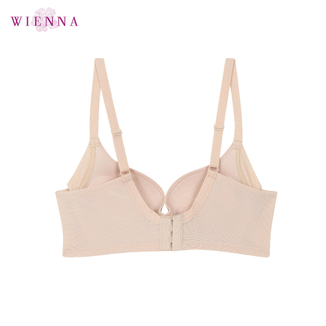 WIENNA เสื้อชั้นใน (A70-80,B75-80,C75) 3/4 Cup เสริมโครง เต้าโมล Super Push-Plus (DB12800) Wiennashop