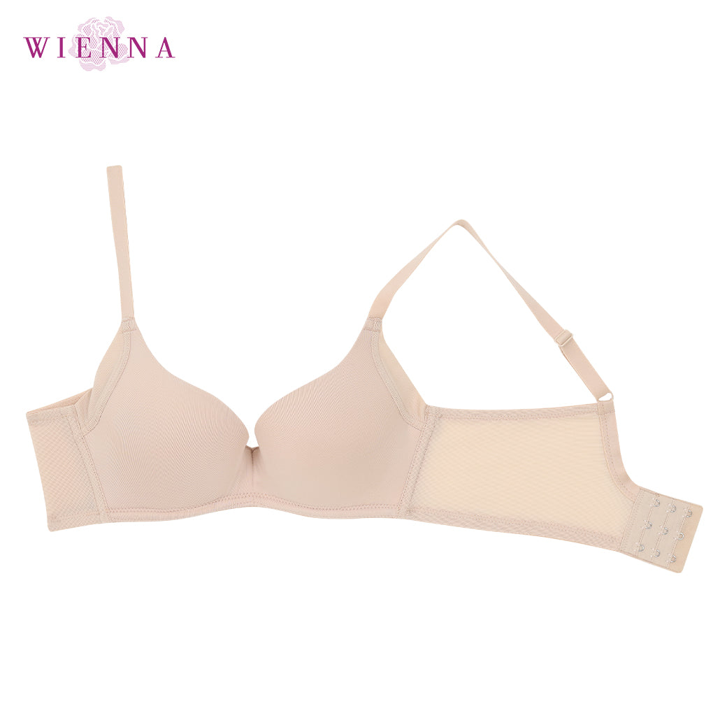 WIENNA เสื้อชั้นใน (A70-80,B75-80,C75) 3/4 Cup เสริมโครง เต้าโมล Super Push-Plus (DB12800) Wiennashop