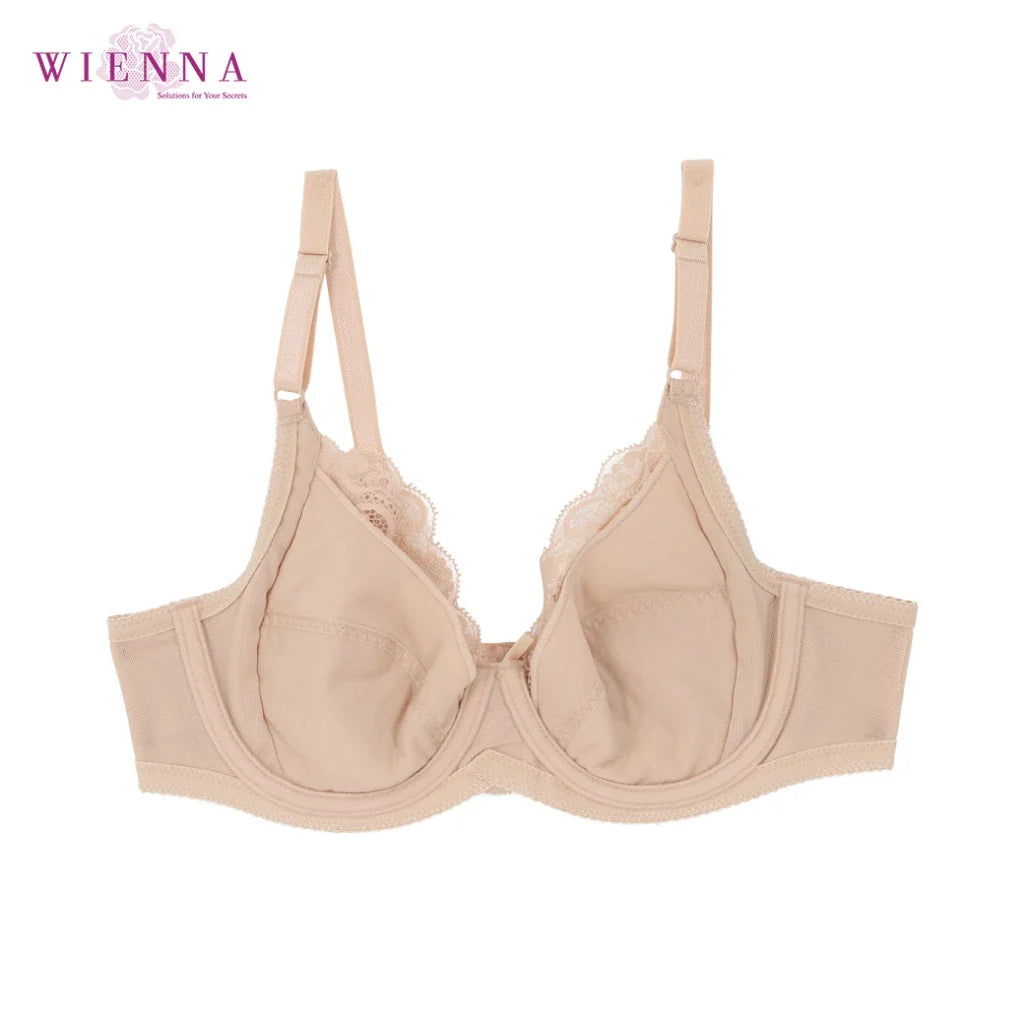 ช้อป2ฟรี2 Beauty 5 Cup (BigSize 85-95) เสื้อชั้นใน Full Cup เสริมโครง เต้าซับบาง (DB43104) ราคาปกติ 1,050.-