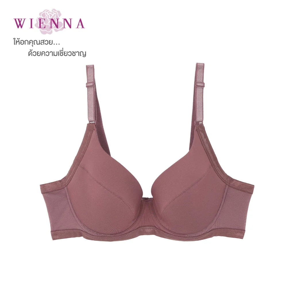 New Collection Bra Limited เสื้อชั้นใน 4/5 Cup เสริมโครง เต้าปั๊มซิมเลส Push Up(DB91403) ราคาปกติ 790.-
