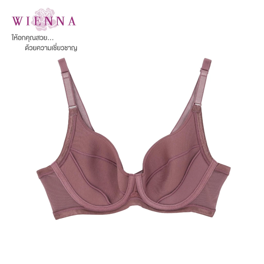 New Collection Bra Limited เสื้อชั้นใน 4/5 Cup เสริมโครง เต้าปั๊มซิมเลส Push Up(DB91403) ราคาปกติ 790.-